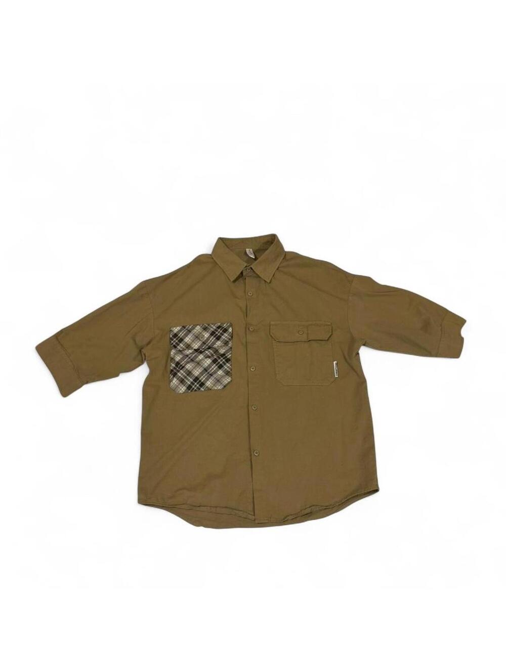 Fashion Boy brown button up shirt